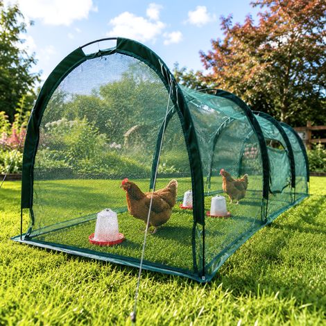 GardenSkill Quick Build Chicken Run Coop & Pet Protection Tunnel